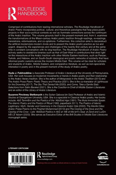 Produktbild: The Routledge Handbook of Arabic Poetry
