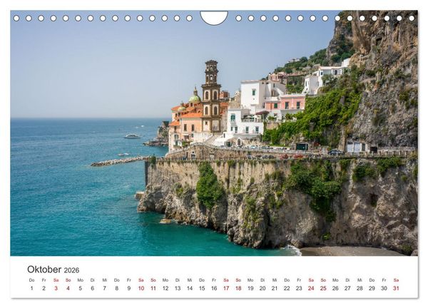 Produktbild: Malerische Amalfik&uuml;ste (Wandkalender 2026 DIN A4 quer), CALVENDO Monatskalender