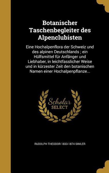 Produktbild: Botanischer Taschenbegleiter des Alpenclubisten