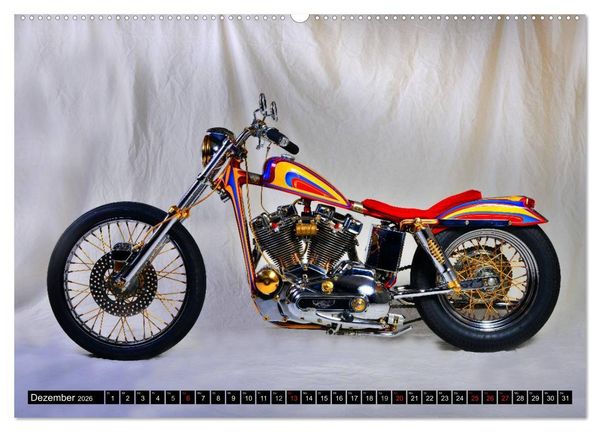 Produktbild: Harley Classic Chopper (hochwertiger Premium Wandkalender 2026 DIN A2 quer), Kunstdruck in Hochglanz