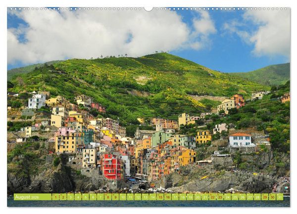Produktbild: Cinque Terre - die bunten D&ouml;rfer Liguriens (hochwertiger Premium Wandkalender 2026 DIN A2 quer), Kunstdruck in Hochglanz