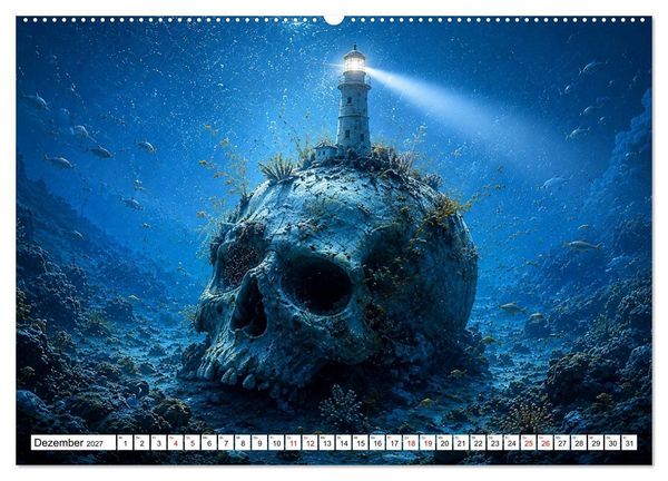 Produktbild: Atlantis der Träume - Magische Unterwasserwelten voller Fantasie (hochwertiger Premium Wandkalender 2027 DIN A2 quer), Kunstdruck in Hochglanz