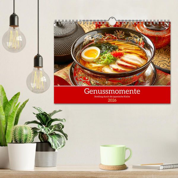 Produktbild: Genussmomente. Streifzug durch die japanische K&uuml;che (Wandkalender 2026 DIN A4 quer), CALVENDO Monatskalender