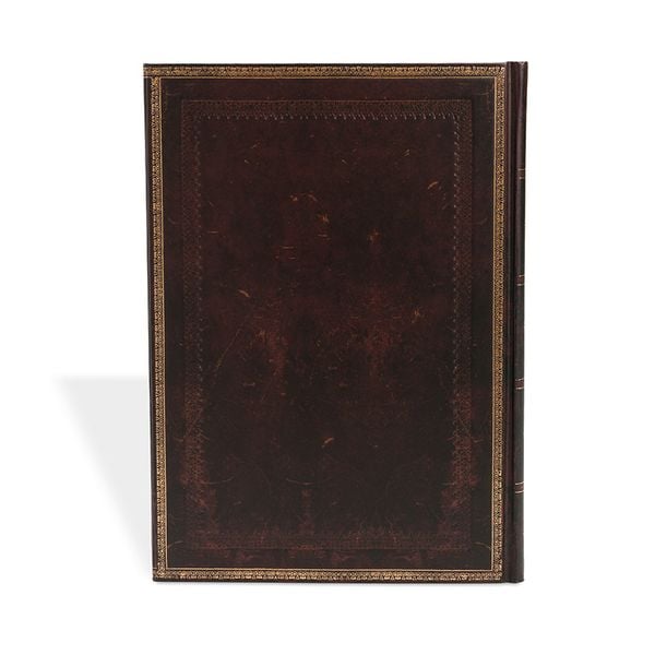 Produktbild: Hardcover Notizbuch Schwarzes Marokkoleder, Grande, Unliniert