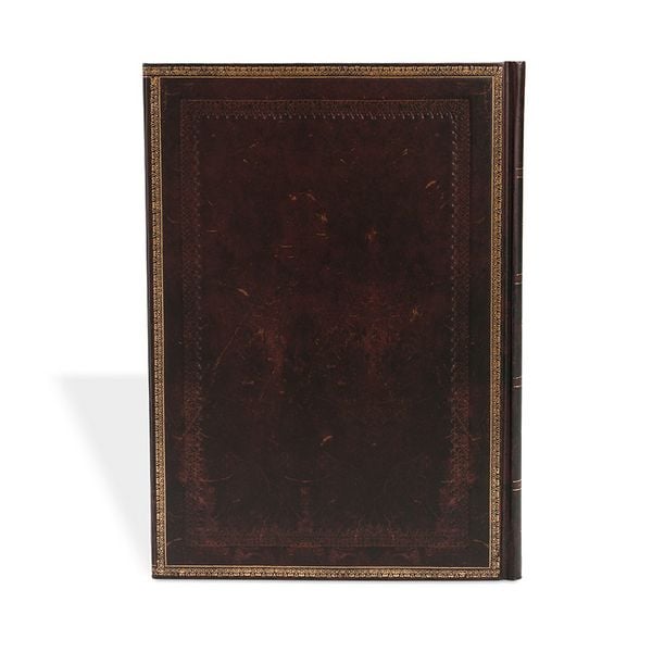 Produktbild: Hardcover Notizbuch Schwarzes Marokkoleder, Grande, Unliniert