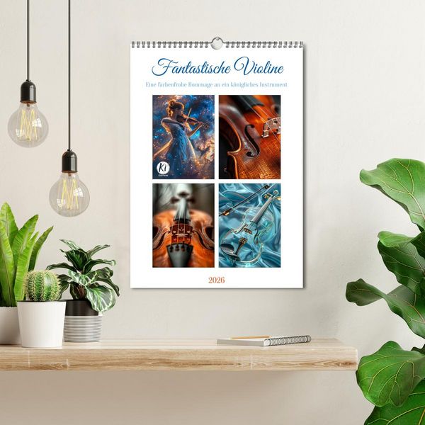 Produktbild: Fantastische Violine (Wandkalender 2026 DIN A3 hoch), CALVENDO Monatskalender