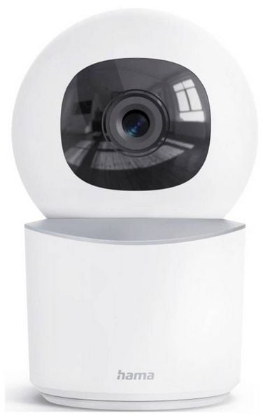 Produktbild: Hama Smarte &Uuml;berwachungskamera, WLAN, innen, Aufzeichnung, schwenkbar, Full-HD 00176652 Kabellos IP &Uuml;berwachungskamera