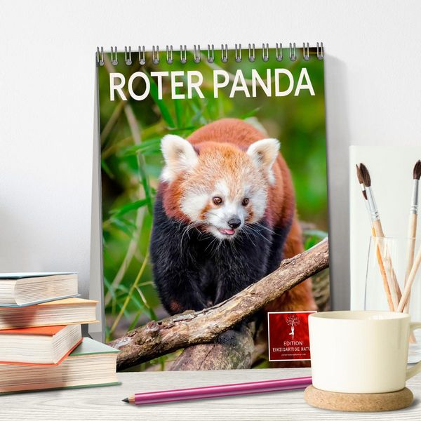 Produktbild: Roter Panda (Tischkalender 2026 DIN A5 hoch), CALVENDO Monatskalender