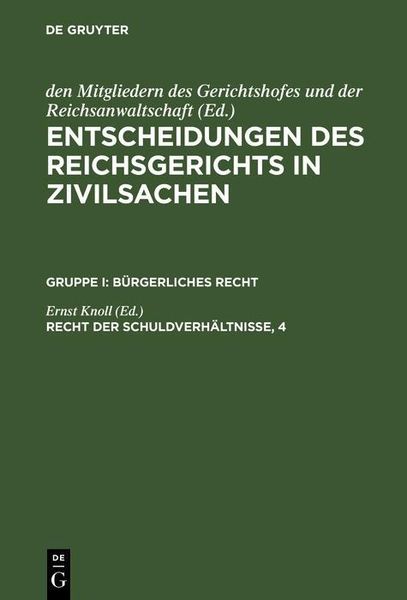 Produktbild: Recht der Schuldverh&auml;ltnisse, 4