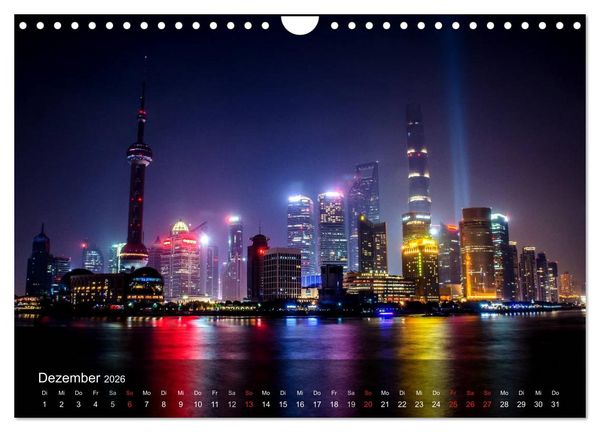 Produktbild: Shanghai - faszinierende Facetten (Wandkalender 2026 DIN A4 quer), CALVENDO Monatskalender