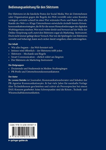 Produktbild: Bedienungsanleitung f&uuml;r den Shitstorm