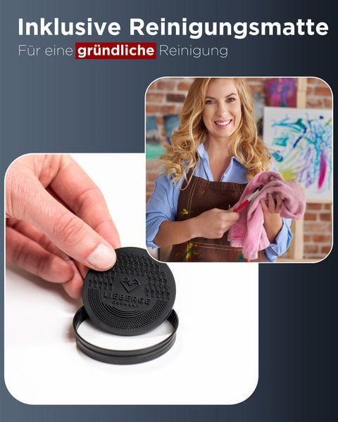 Produktbild: LIEBERGE Pinselseife &brvbar; 40g inkl. Reinigungsmatte