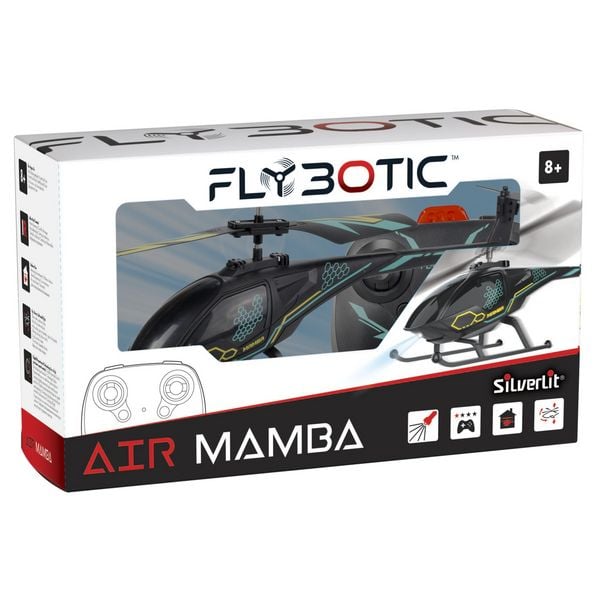Produktbild: IR Helikopter Silverlit FLYBOTIC Air Mamba 23cm schwarz/t&uuml;rkis
