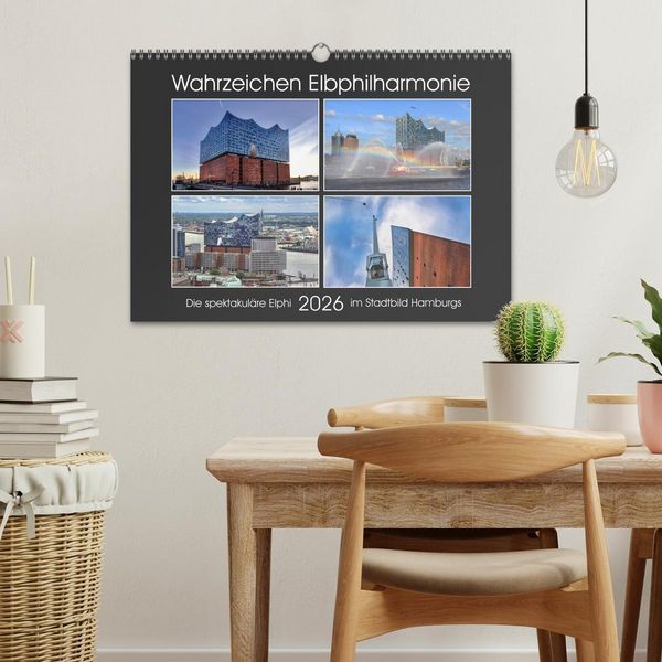 Produktbild: Wahrzeichen Elbphilharmonie (Wandkalender 2026 DIN A3 quer), CALVENDO Monatskalender