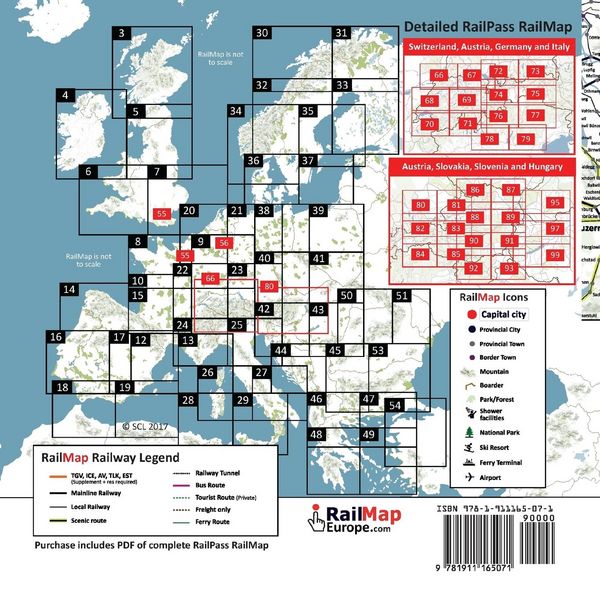 Produktbild: Rail Map Europe - Alpine Special