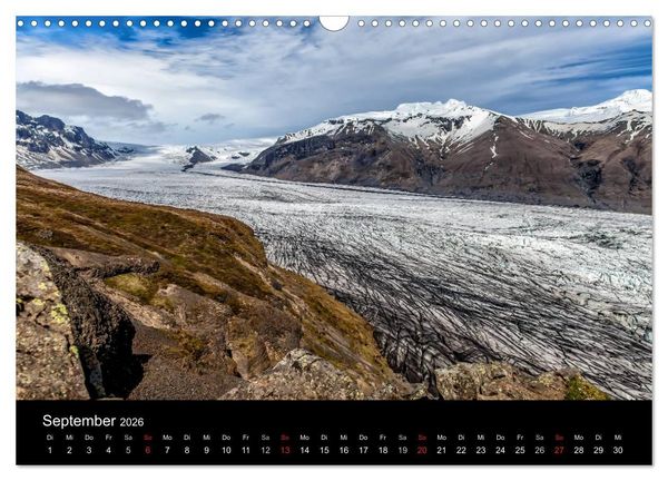 Produktbild: Island &ndash; Wunder aus Wasser (Wandkalender 2026 DIN A3 quer), CALVENDO Monatskalender