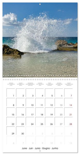 Produktbild: Guadeloupe - Une &icirc;le color&eacute;e des Cara&iuml;bes (Calendrier mural carr&eacute; 2026 30x30 cm) Calendrier double avec une page pour vos prises de notes