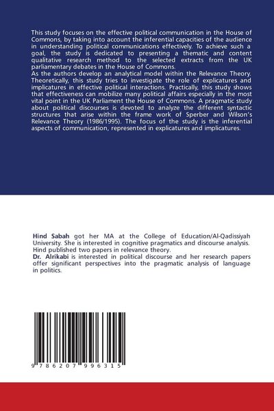 Produktbild: Effective Political Communication in Relevance Theory