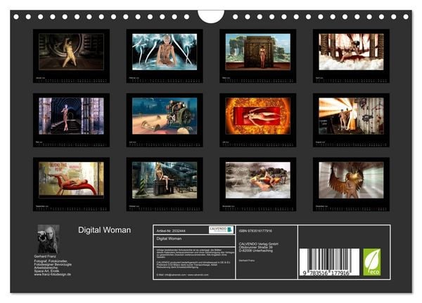 Produktbild: Digital Woman (Wandkalender 2026 DIN A4 quer), CALVENDO Monatskalender