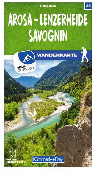 Produktbild: Arosa - Lenzerheide - Savognin 35 Wanderkarte 1:40 000 matt laminiert