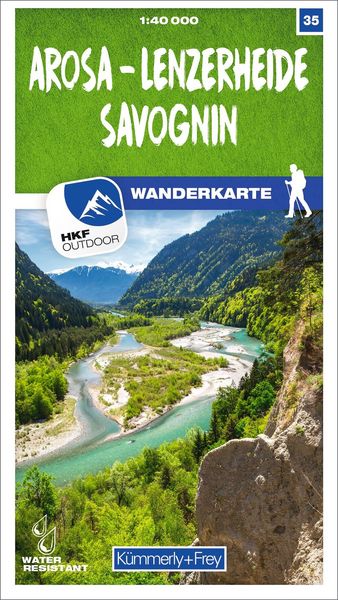 Produktbild: K&uuml;mmerly+Frey Wanderkarte 35 Arosa, Lenzerheide, Savognin 1:40.000