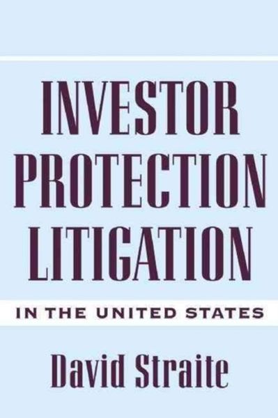 Produktbild: Investor Protection Litigation in the United States