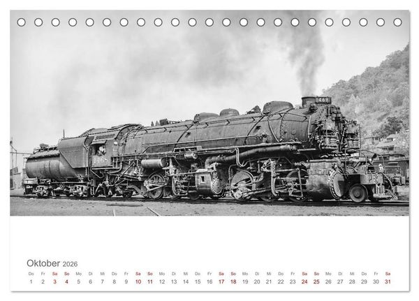 Produktbild: US-Dampflokomotiven (Tischkalender 2026 DIN A5 quer), CALVENDO Monatskalender