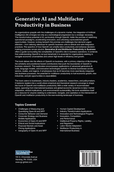 Produktbild: Generative AI and Multifactor Productivity in Business