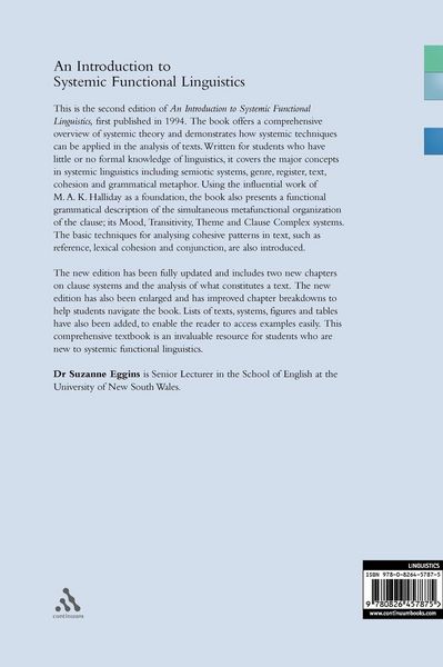 Produktbild: Introduction to Systemic Functional Linguistics