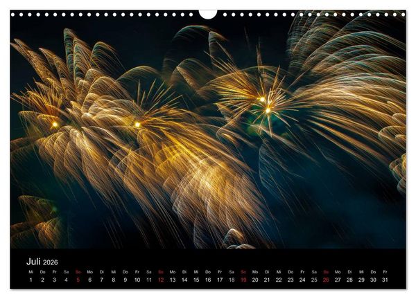 Produktbild: Das Feuerwerk (Wandkalender 2026 DIN A3 quer), CALVENDO Monatskalender
