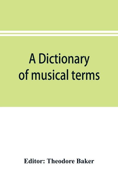 Produktbild: A dictionary of musical terms