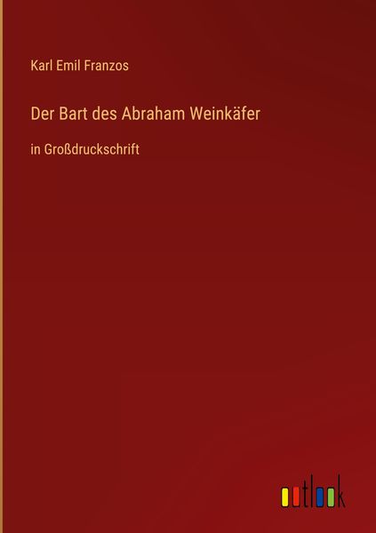 Produktbild: Der Bart des Abraham Weink&auml;fer
