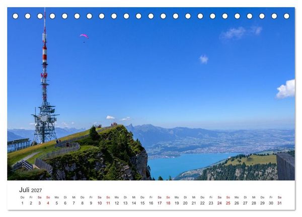 Produktbild: Berner Oberland - Bergwelten (Tischkalender 2027 DIN A5 quer), CALVENDO Monatskalender