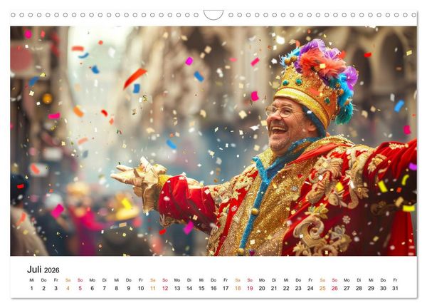 Produktbild: Karneval - sch&ouml;ne Momente weltweit (Wandkalender 2026 DIN A3 quer), CALVENDO Monatskalender