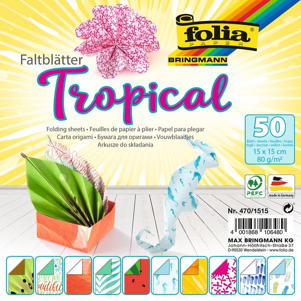 Produktbild: FOLIA&reg; Faltbl&auml;tter Tropical