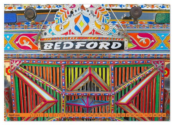 Produktbild: Pakistan farbenfrohe Busse (Wandkalender 2026 DIN A3 quer), CALVENDO Monatskalender