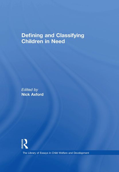 Produktbild: Defining and Classifying Children in Need