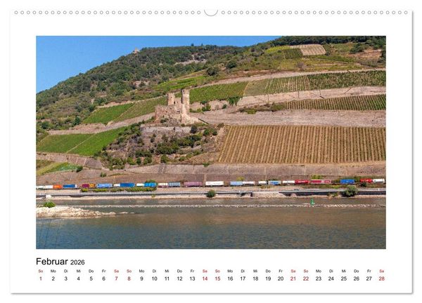 Produktbild: Am sch&ouml;nen Mittelrhein (hochwertiger Premium Wandkalender 2026 DIN A2 quer), Kunstdruck in Hochglanz