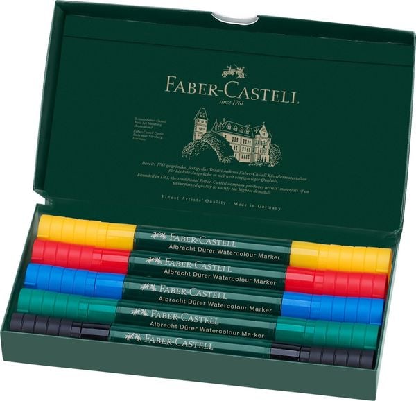 Produktbild: Faber-Castell Aquarellmarker Albrecht D&uuml;rer, 5er Set