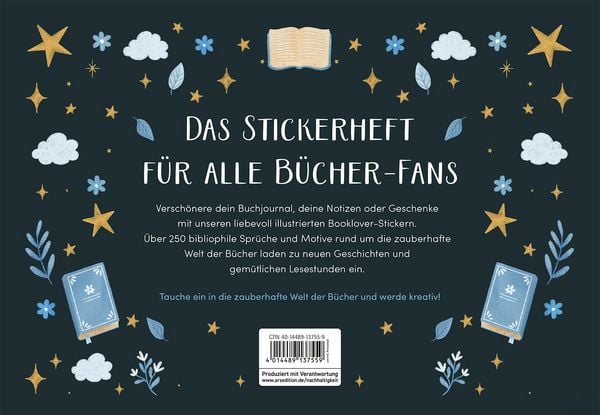 Produktbild: myNOTES Papeterie: Stickern. Lesen. Tr&auml;umen.