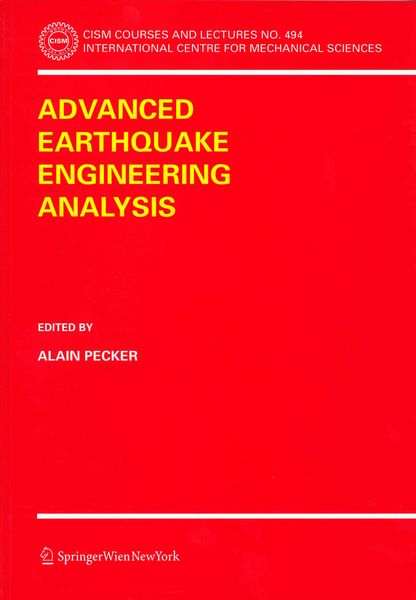 Produktbild: Advanced Earthquake Engineering Analysis
