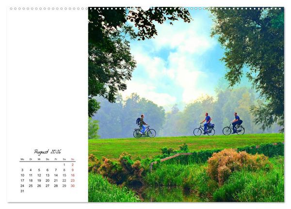 Produktbild: Fahrradtour. Radle dich frei und gesund! (hochwertiger Premium Wandkalender 2026 DIN A2 quer), Kunstdruck in Hochglanz
