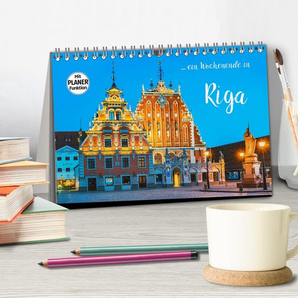 Produktbild: Ein Wochenende in Riga (Tischkalender 2026 DIN A5 quer), CALVENDO Monatskalender