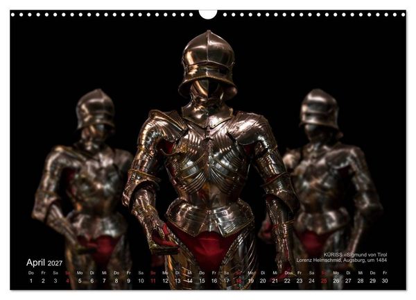 Produktbild: Historische R&uuml;stungen und Waffen (Wandkalender 2027 DIN A3 quer), CALVENDO Monatskalender