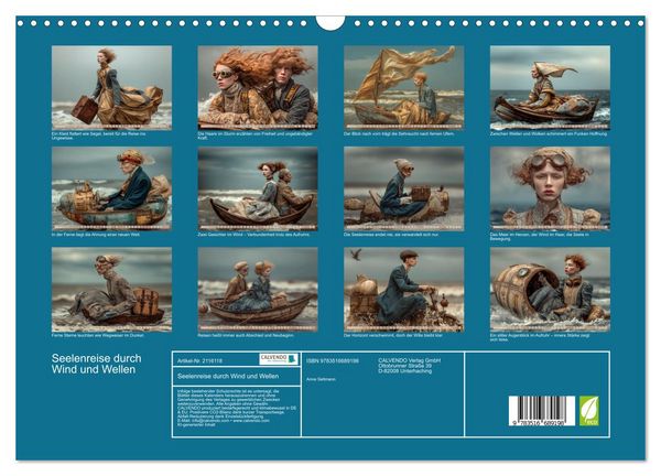 Produktbild: Seelenreise durch Wind und Wellen (Wandkalender 2026 DIN A3 quer), CALVENDO Monatskalender