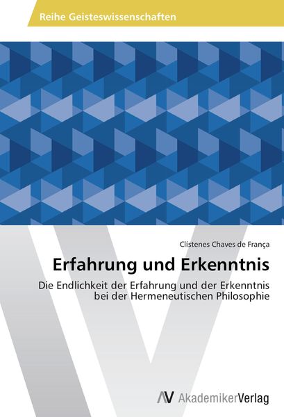 Erfahrung und Erkenntnis, Taschenbuch von Clístenes Chaves de França, AV Akademikerverlag, 9783639463569