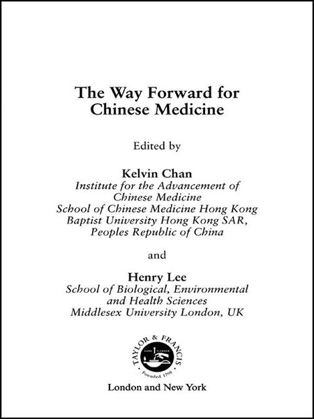Produktbild: The Way Forward for Chinese Medicine