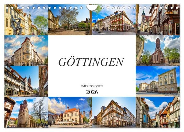 Produktbild: G&ouml;ttingen Impressionen (Wandkalender 2026 DIN A4 quer), CALVENDO Monatskalender