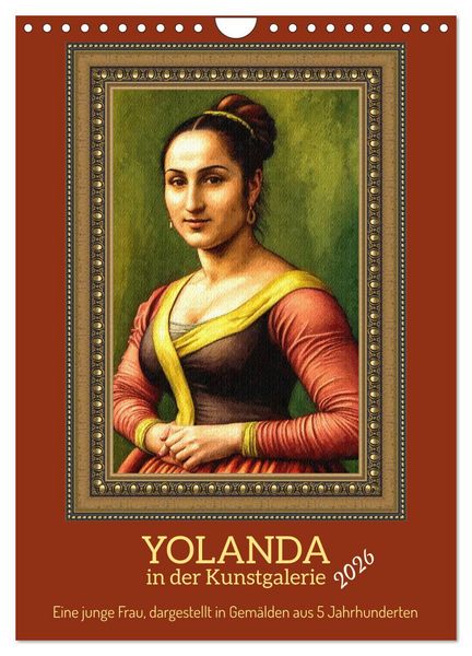 Produktbild: Yolanda in der Kunstgalerie (Wandkalender 2026 DIN A4 hoch), CALVENDO Monatskalender