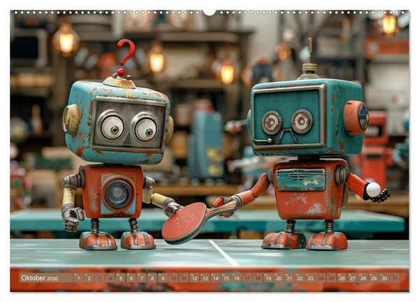 Produktbild: Neues aus dem Roboter Sport Club (hochwertiger Premium Wandkalender 2026 DIN A2 quer), Kunstdruck in Hochglanz